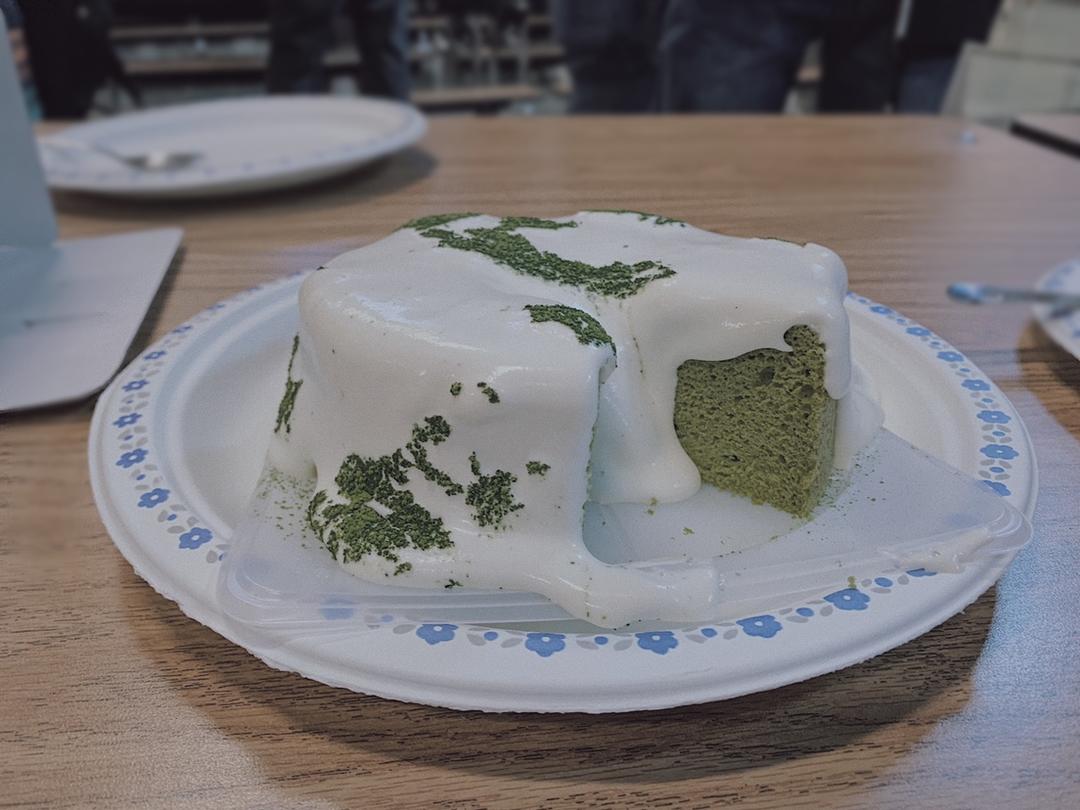抹茶雪崩爆浆蛋糕