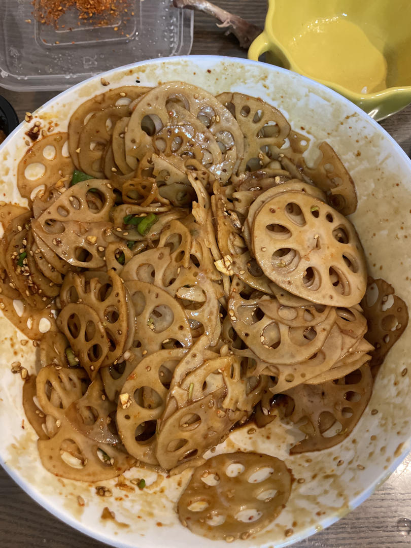 藕片这么做能让你舔手指‼️香辣拌藕片🔥