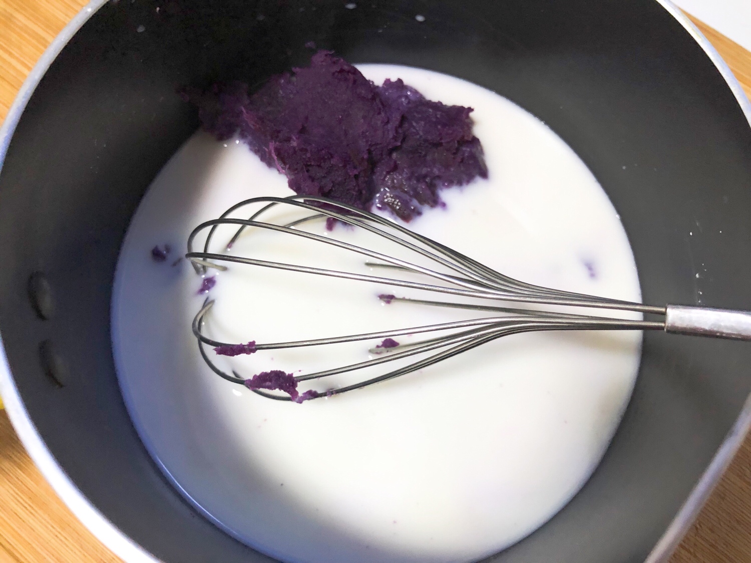㊙️好吃不长胖❗️入口即化的紫薯牛奶小方❗️❗️的做法 步骤8