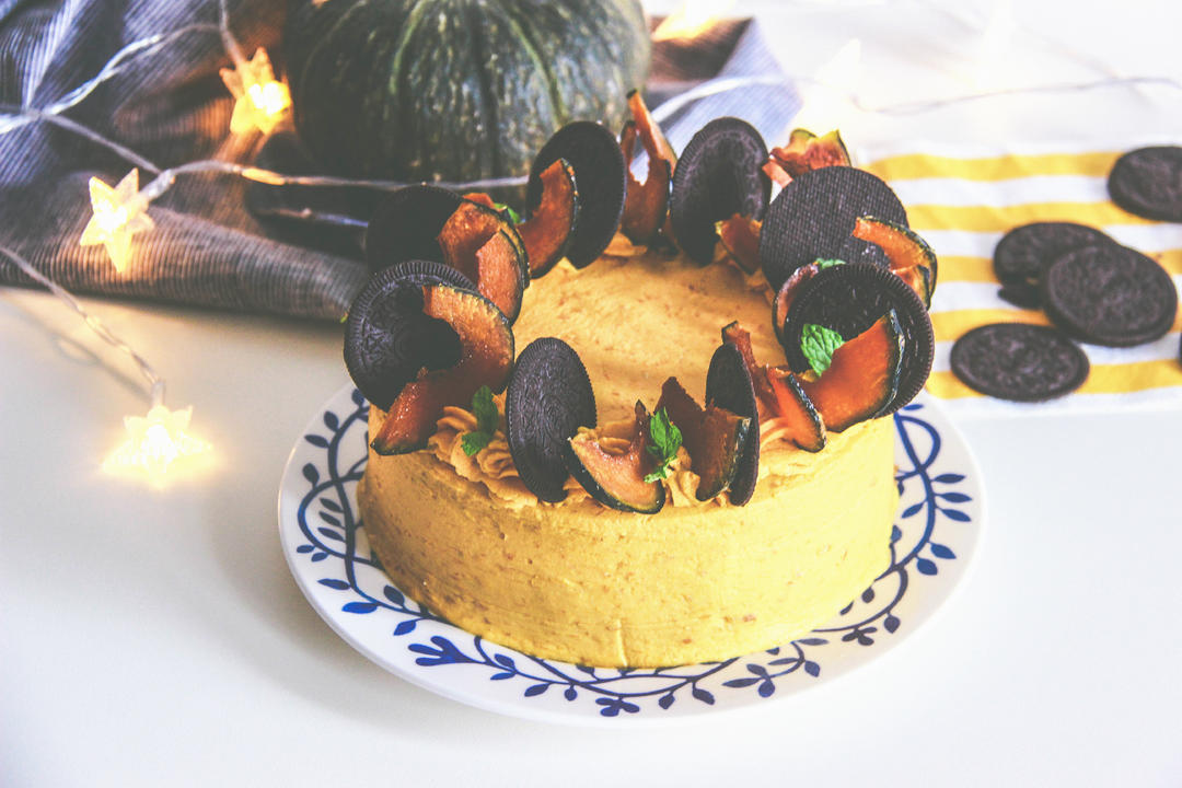 南瓜奥利奥鲜奶油蛋糕的做法