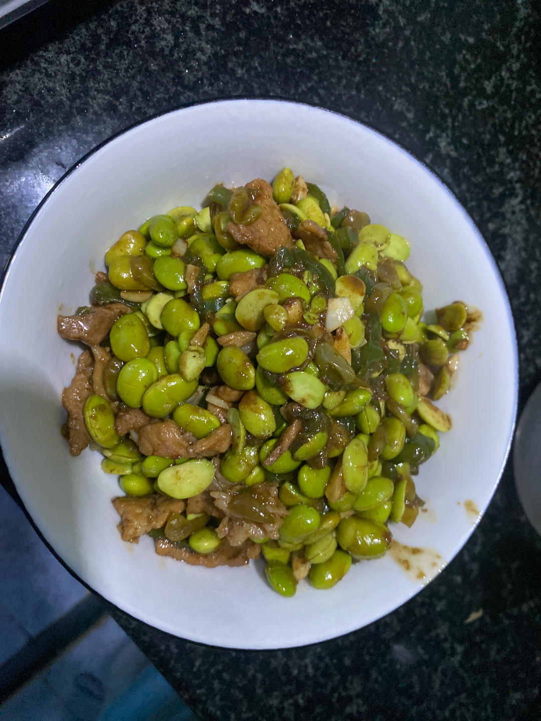 超级下饭菜：毛豆炒肉