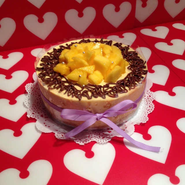 料超足的芒果慕斯蛋糕