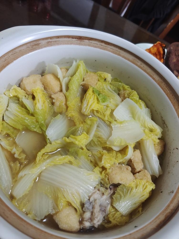 【娃娃菜油豆腐煲的做法步骤图,怎么做好吃】奶茶戴西_下厨房