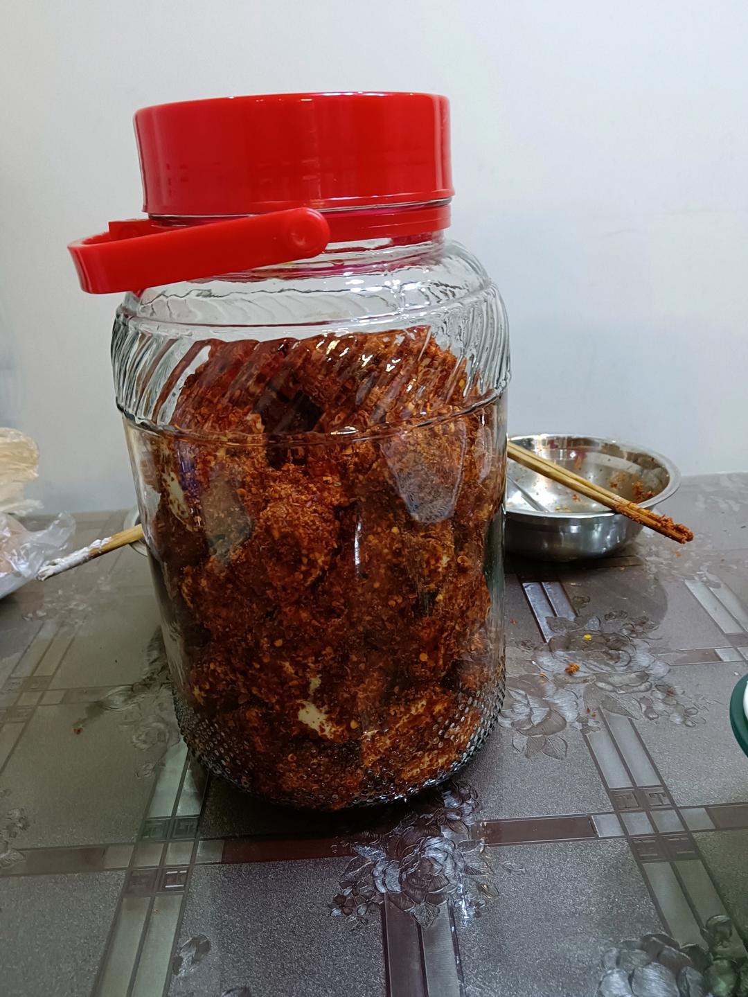 自制红豆腐（豆腐乳）