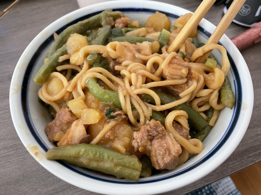 豆角焖面