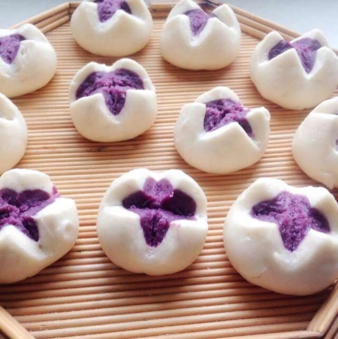 紫薯馒头的做法
