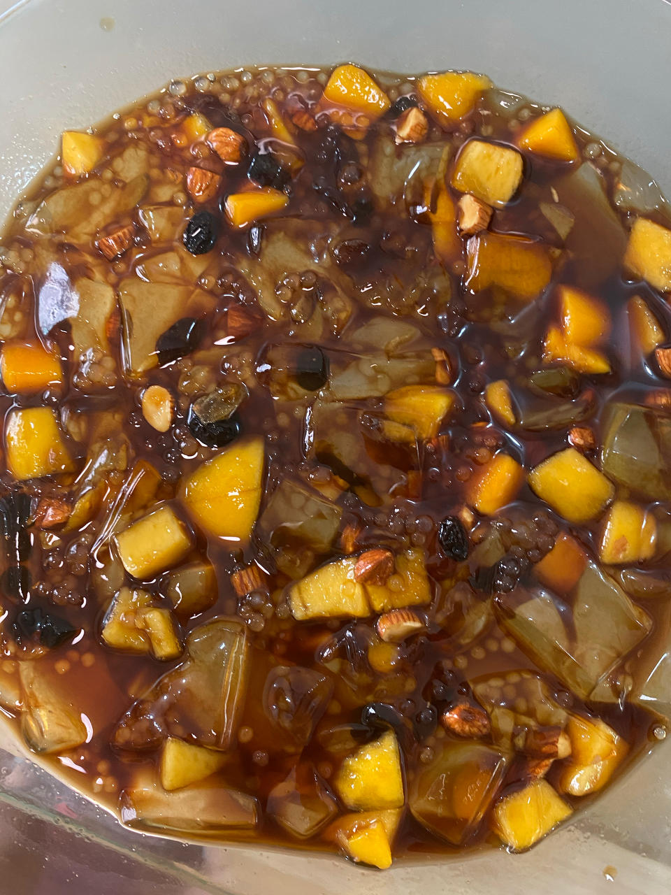 自制晶莹剔透、口感凉滑的——冰粉粉