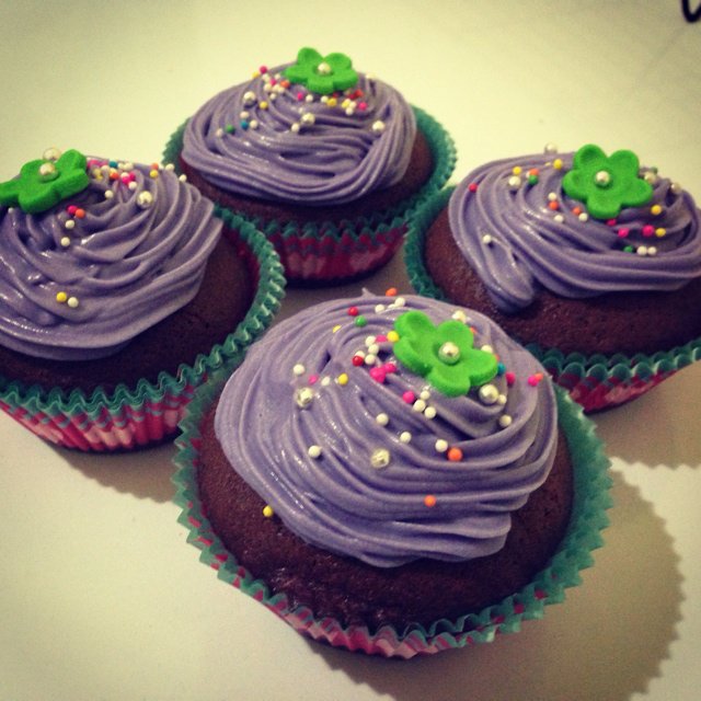 巧克力翻糖纸杯蛋糕cupcake