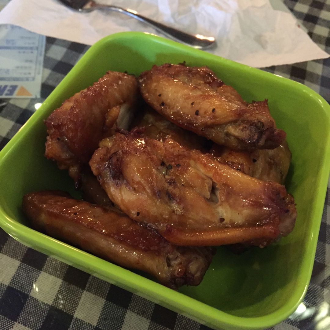 花的懶人料理 ~簡單燒烤芥末雞翅