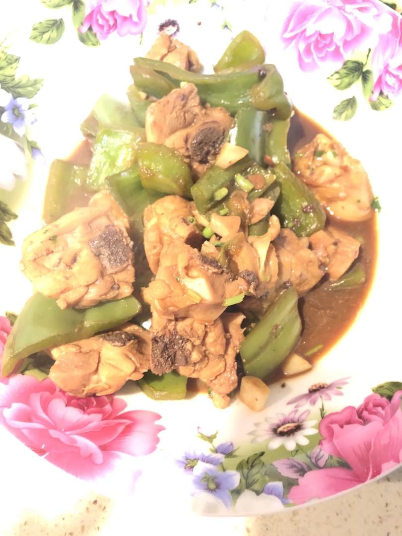 青椒炒鸡腿