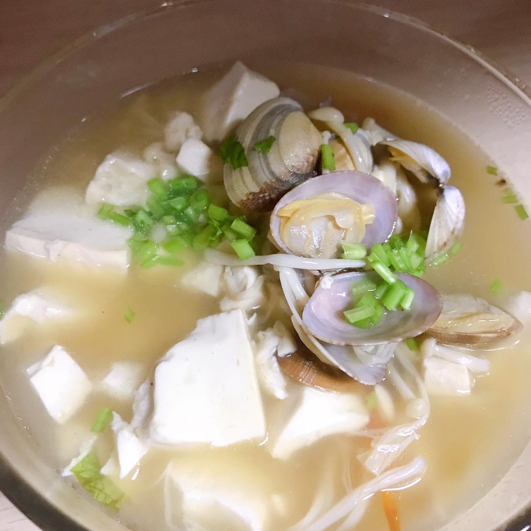 蛤蜊豆腐汤(减肥)