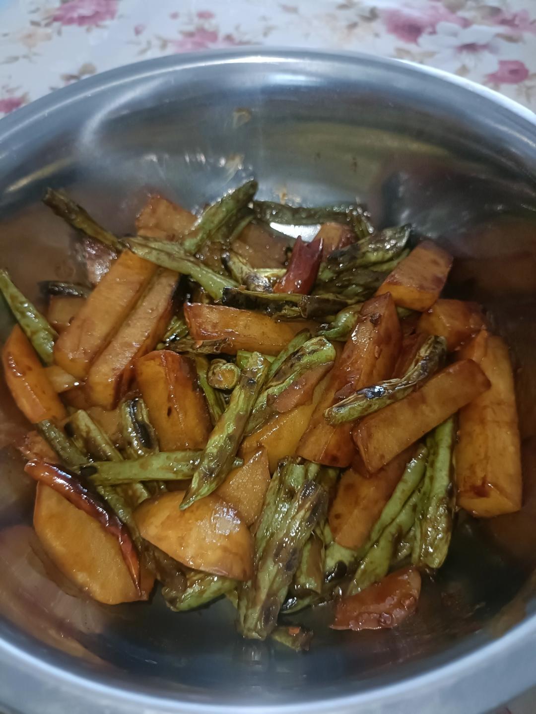 干煸豆角土豆