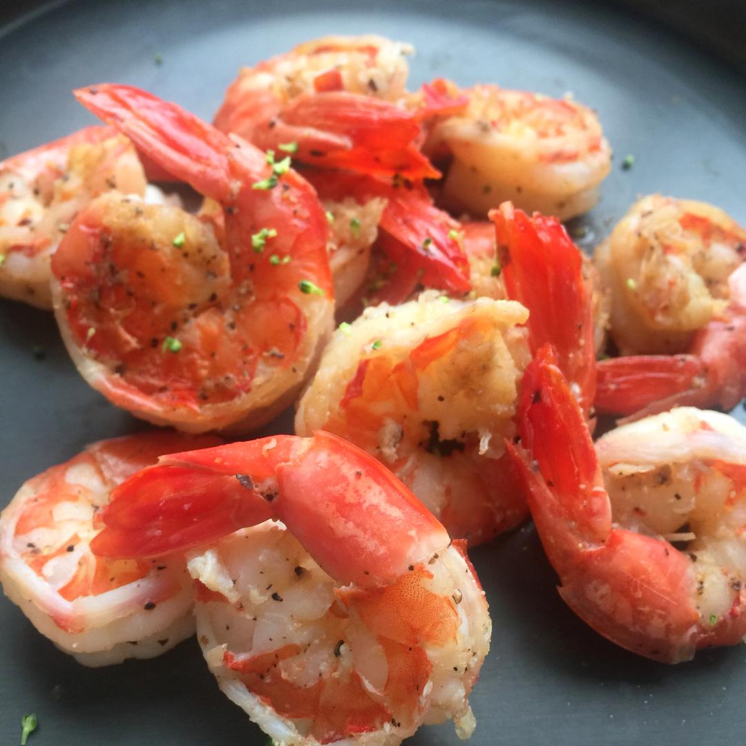 无油版 超简胡椒虾的做法