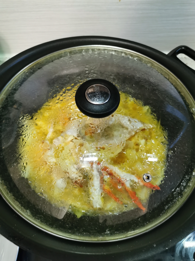 泰式黄咖喱炒蟹的做法 步骤8