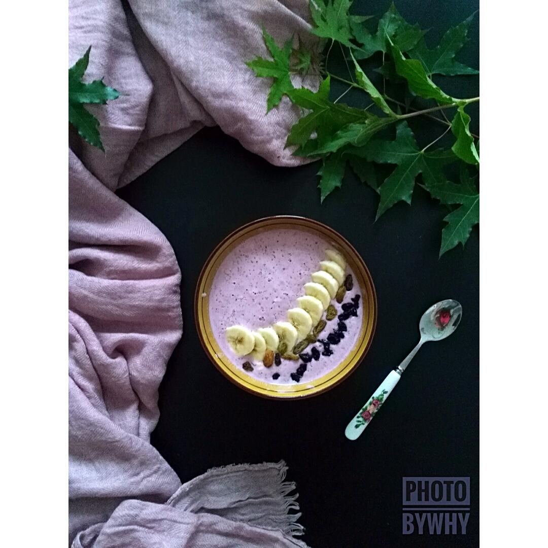 紫薯隔夜燕麦粥