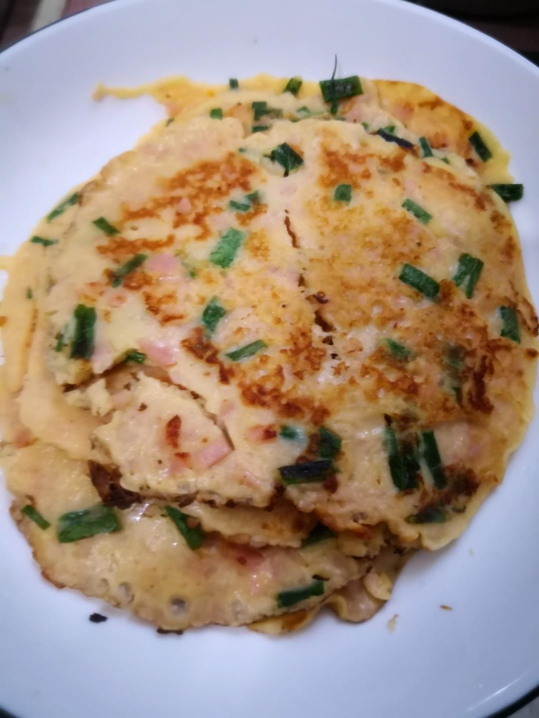 胡萝卜葱花鸡蛋饼