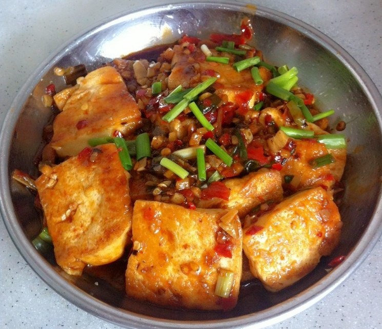 鱼香煎豆腐