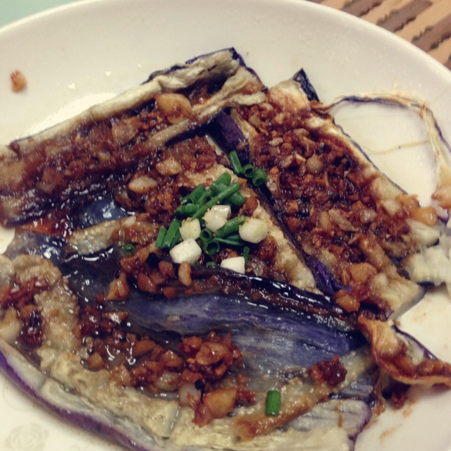 微波炉做出街头烧烤风的茄子