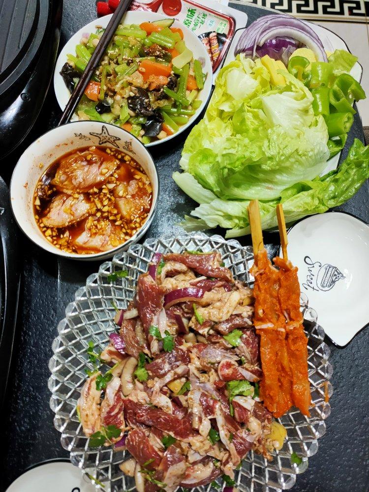 电饼铛韩国烤肉➕烤肉拌饭➕卷饼