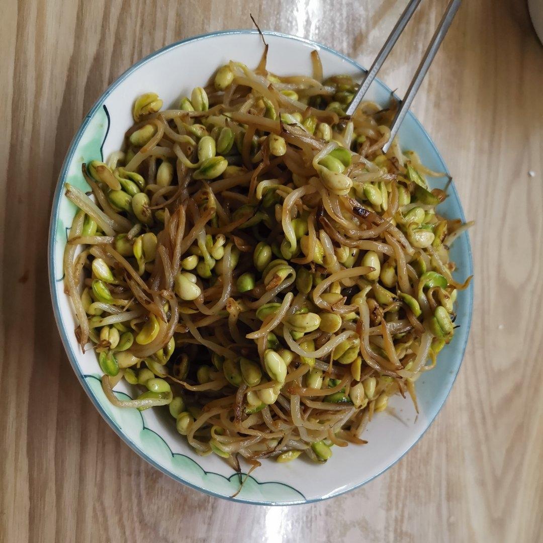 炒黄豆芽