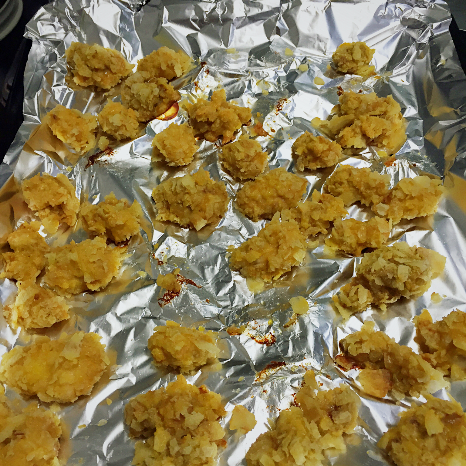无油鸡米花 (KFC-style Chicken Popcorn)