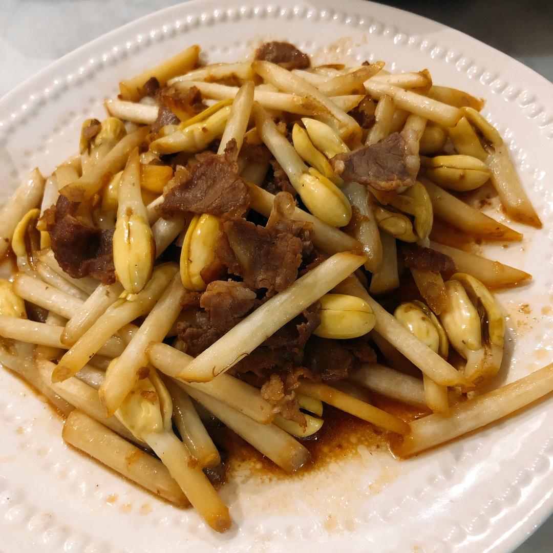 花生芽炒肉