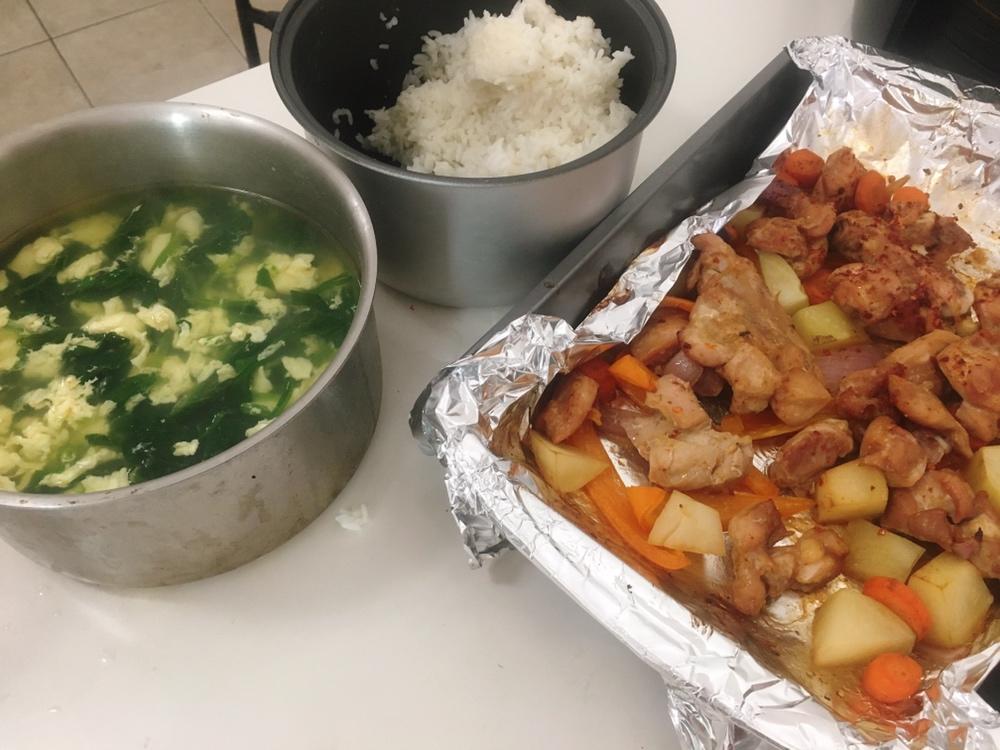 圣诞节🎄烤箱菜-杂蔬鸡腿肉