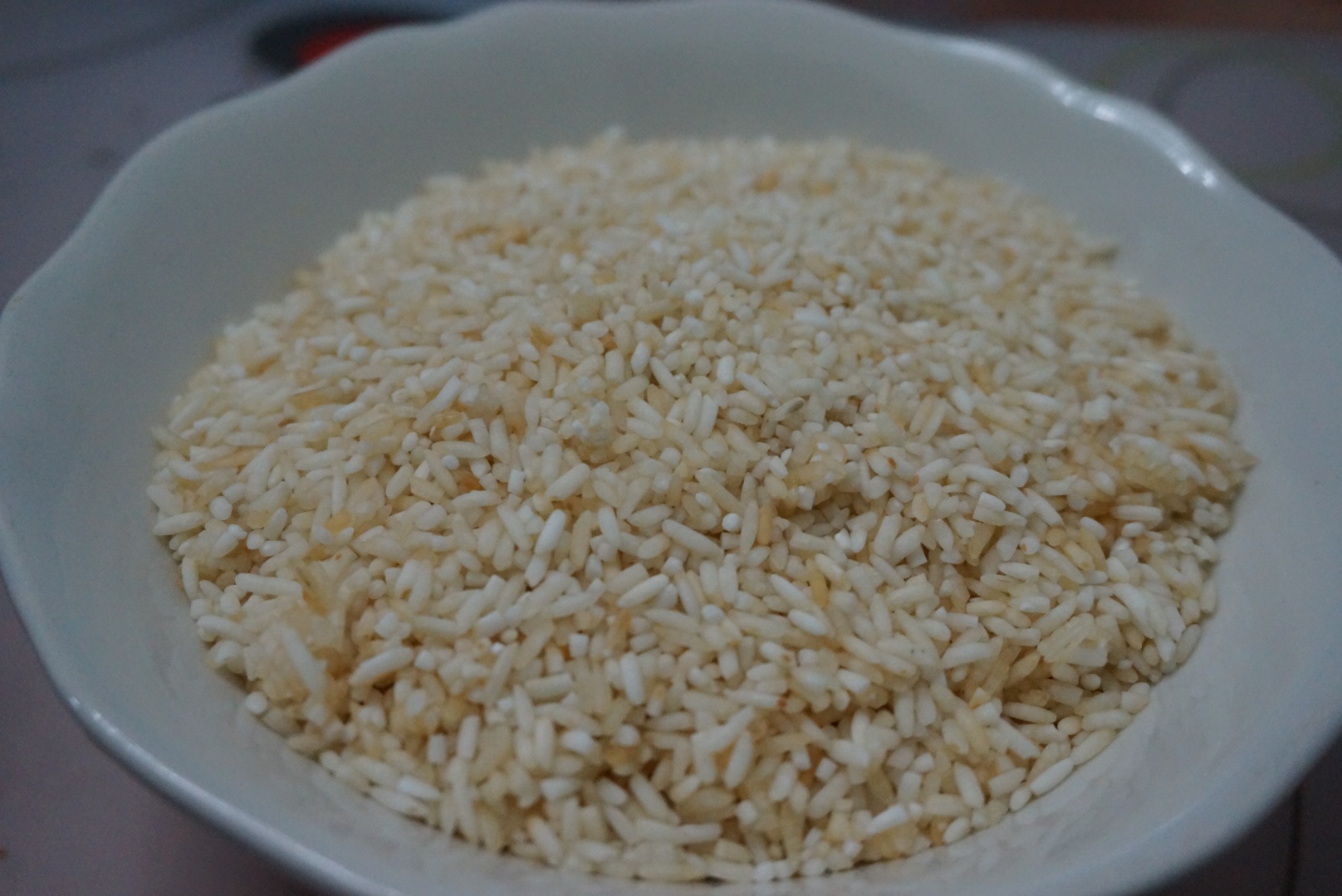 五彩金鱼做的减肥炒米粥(面包机版)