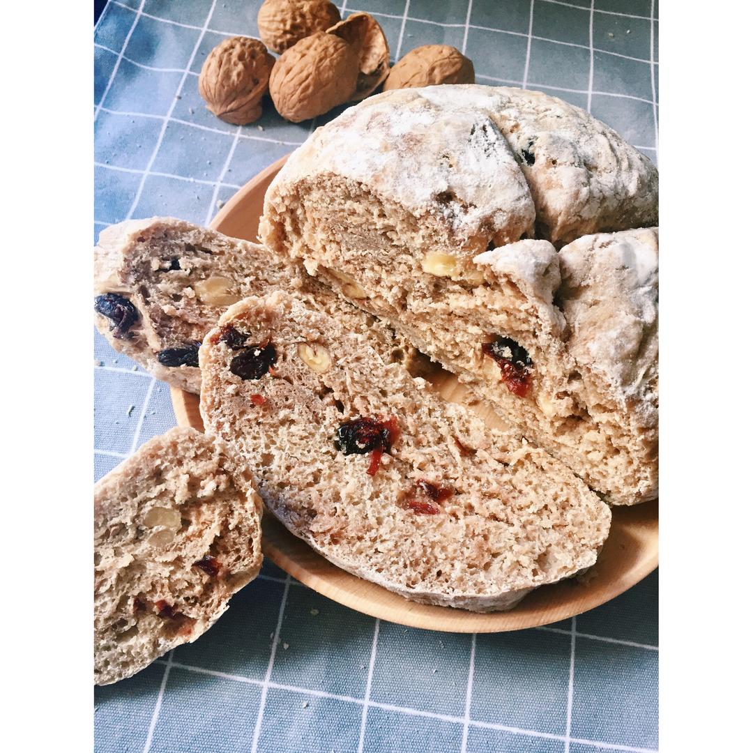 天然酵种无油蜂蜜欧包~免揉