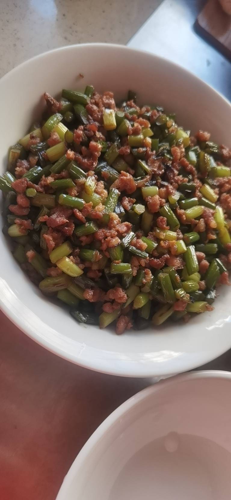 肉沫豆角下饭菜