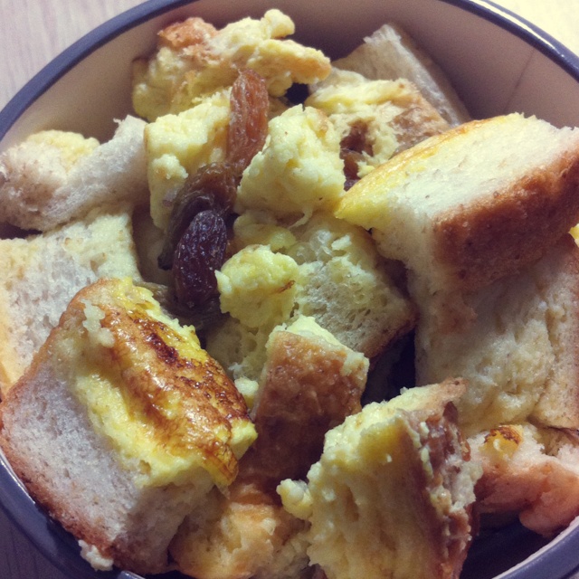 牛奶吐司鸡蛋布丁（失败吐司的归处）