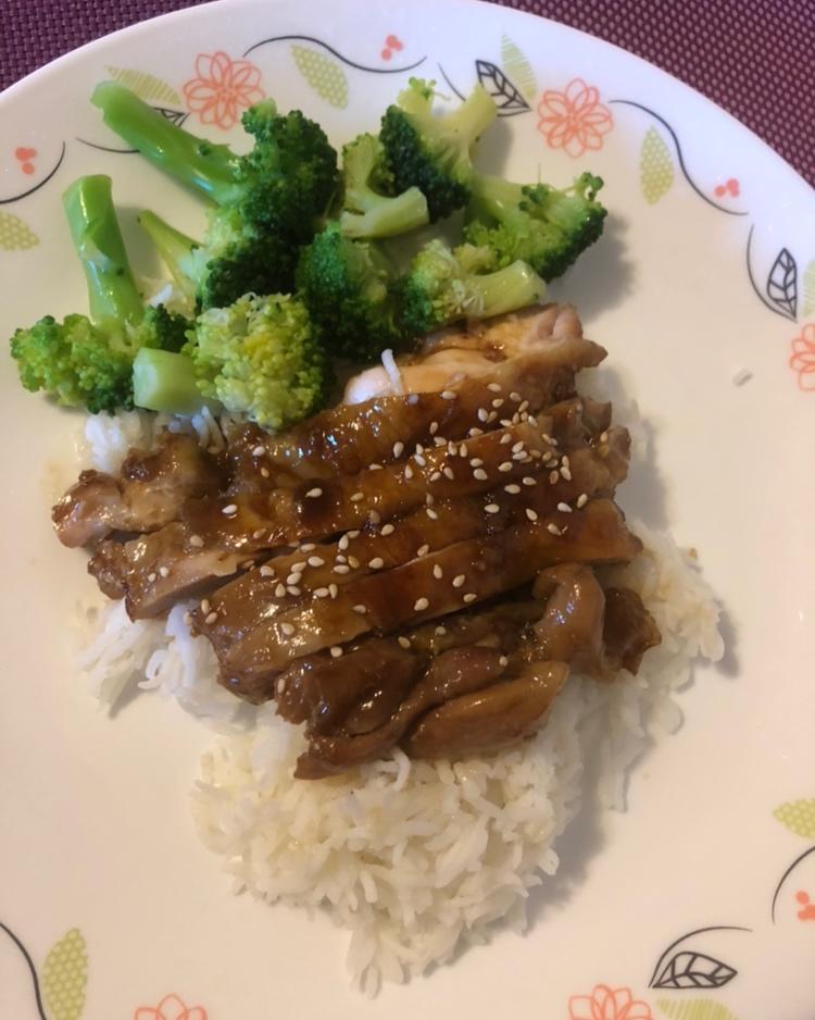 照烧蒜香版鸡腿饭的做法