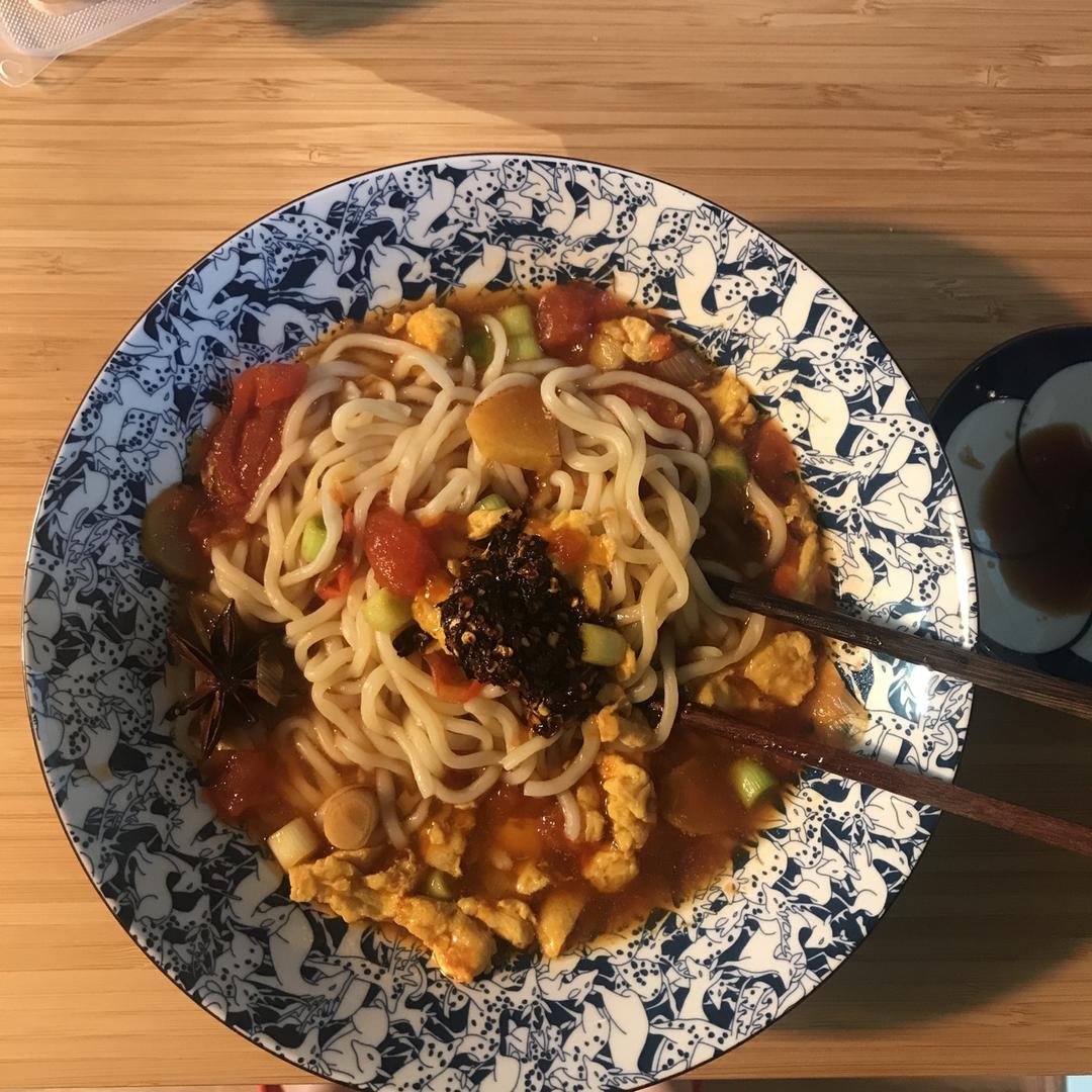 (外婆真传)西红柿打卤面