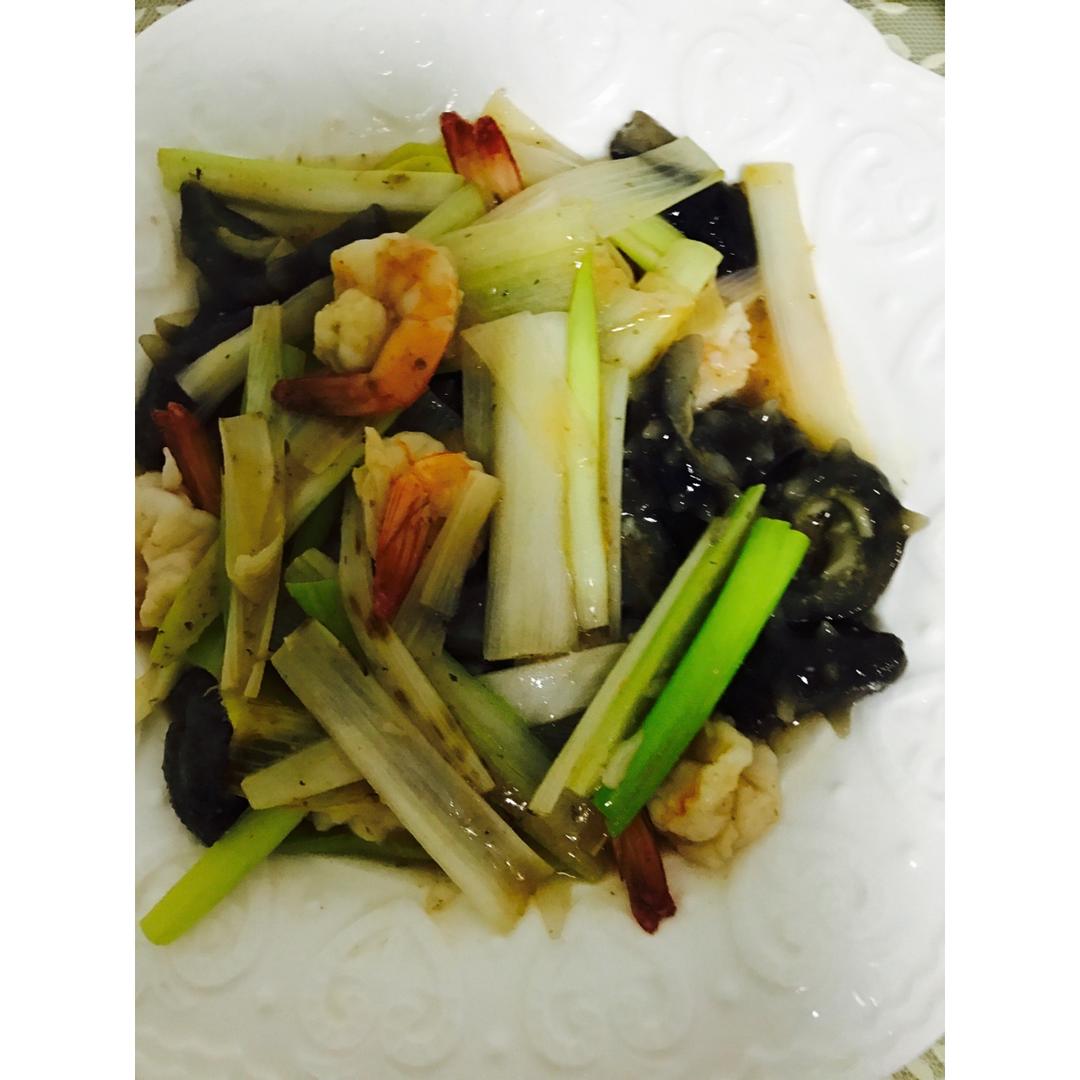 芦笋洋葱红烧海参