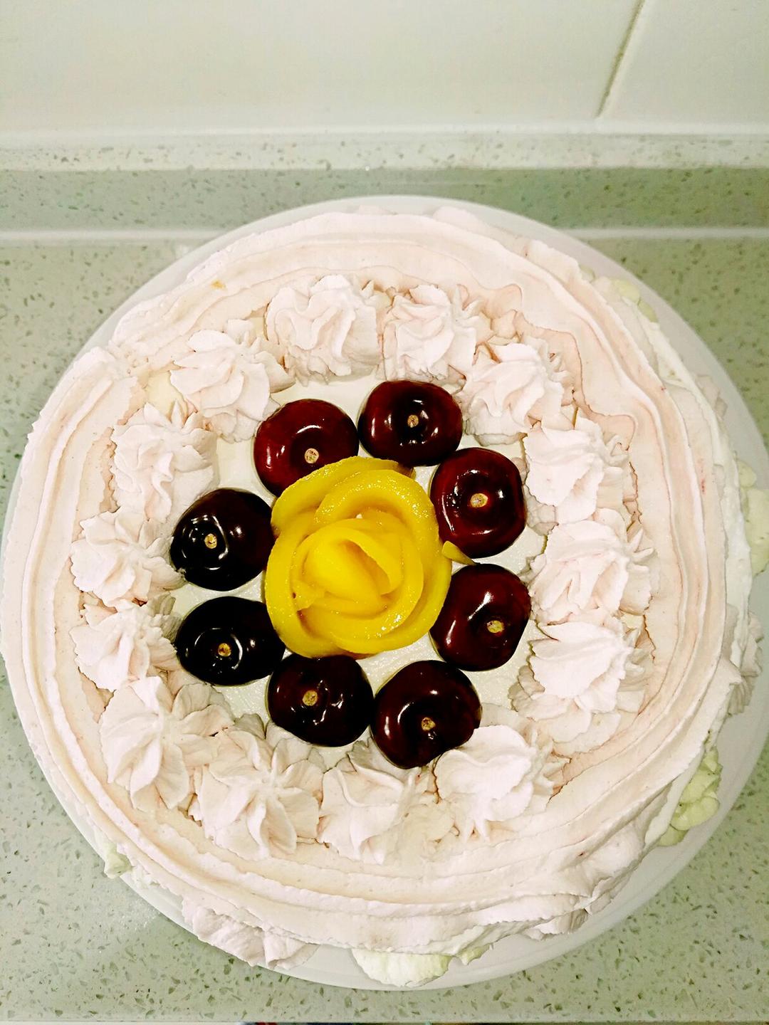 静之晗妈做的蛋糕裱花—简单花束蛋糕