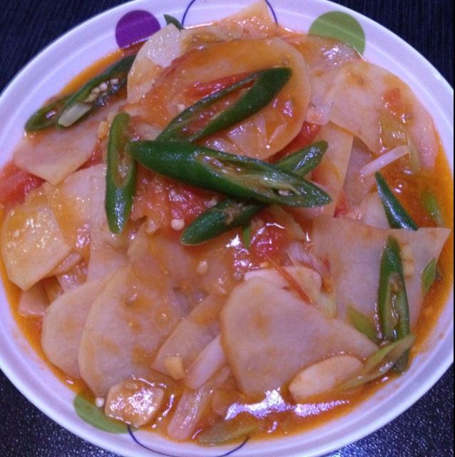 青椒番茄土豆片