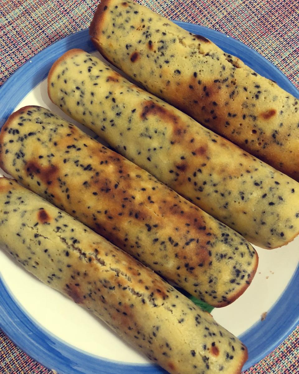 平底锅脆皮蛋卷