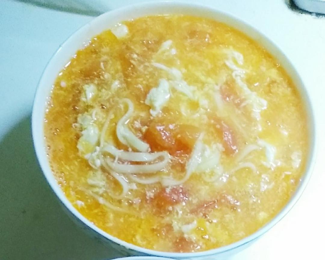 西红柿鸡蛋面  浓浓的汤汁全喝光的做法