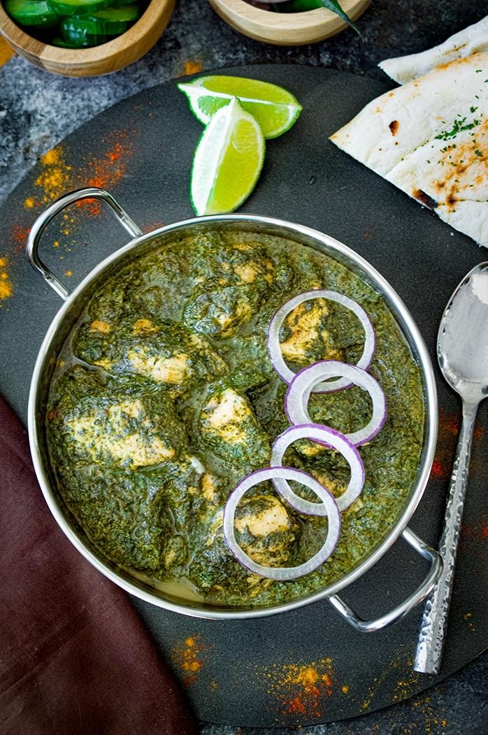 Saag chicken(palak chicken)的做法