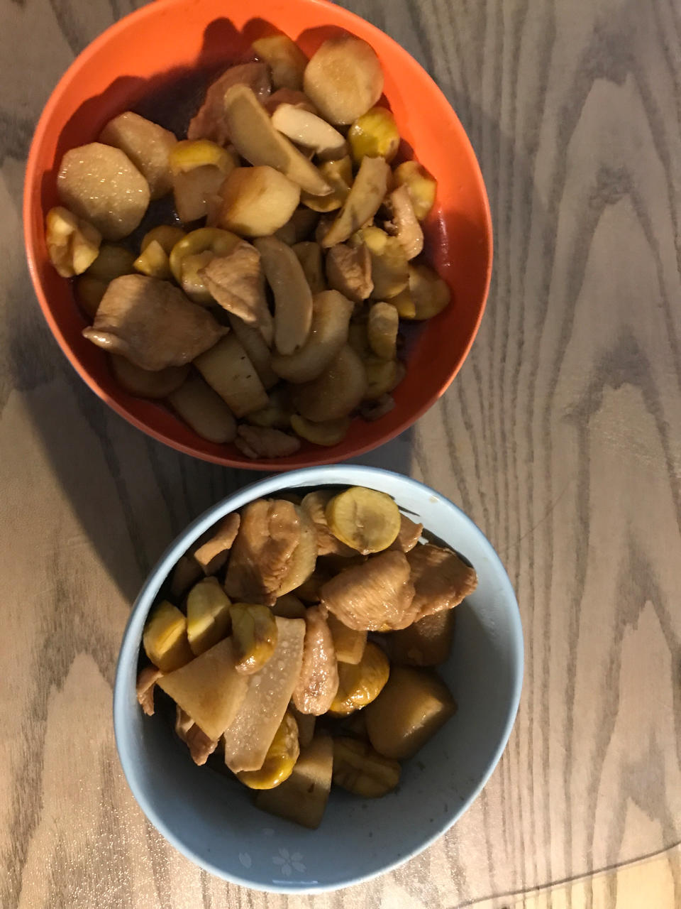 冬菇鸡胸肉焖栗子