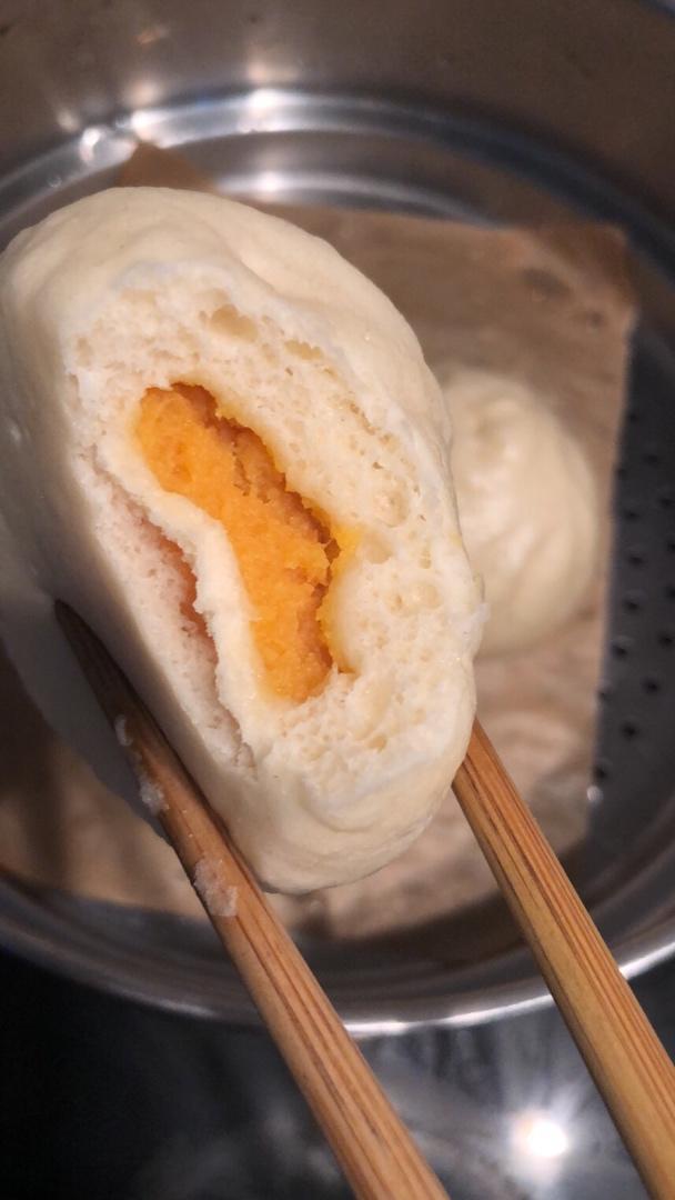 健康红薯奶黄包