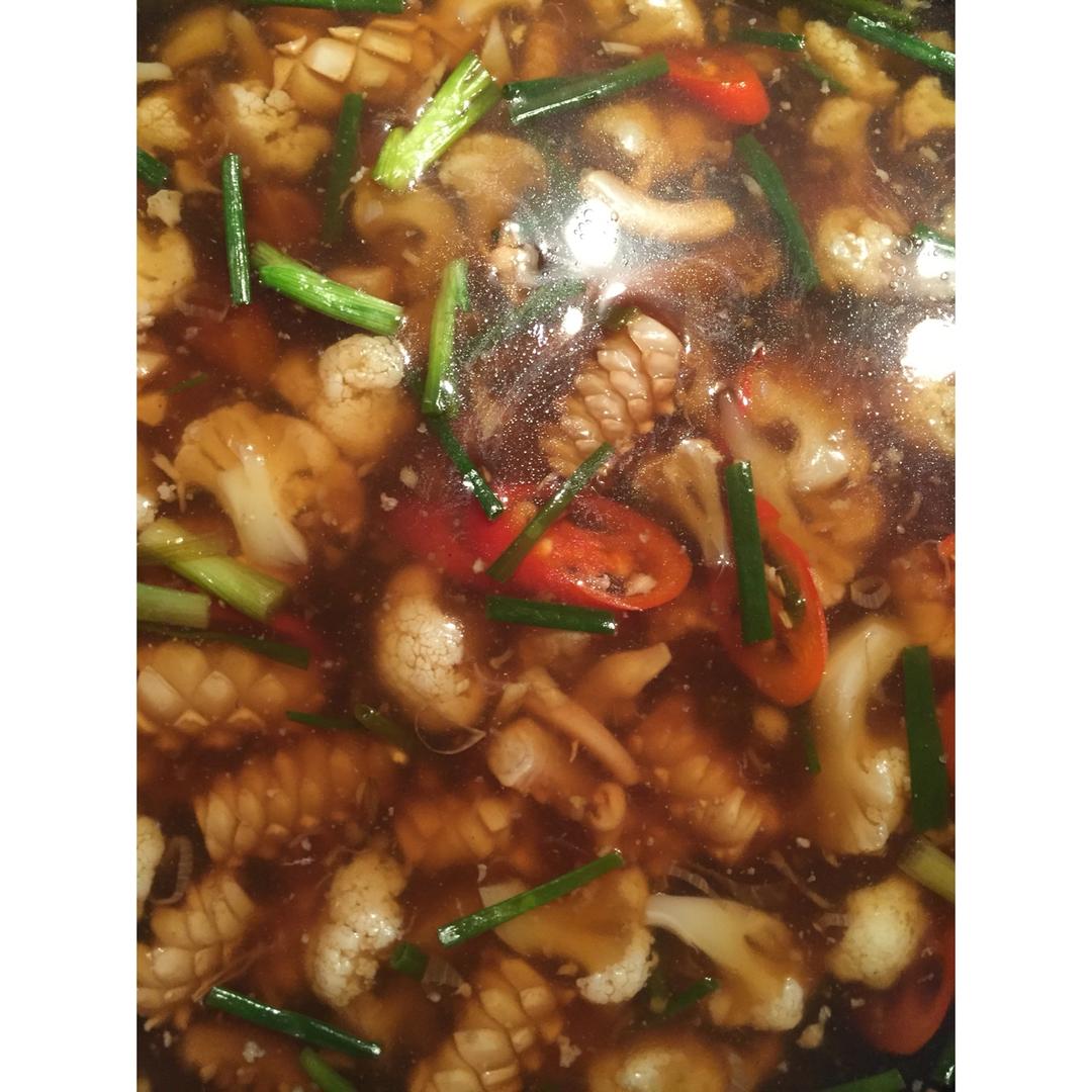 酸辣鱿鱼汤