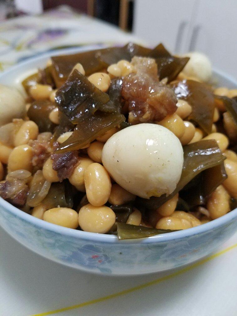 黄豆炖海带