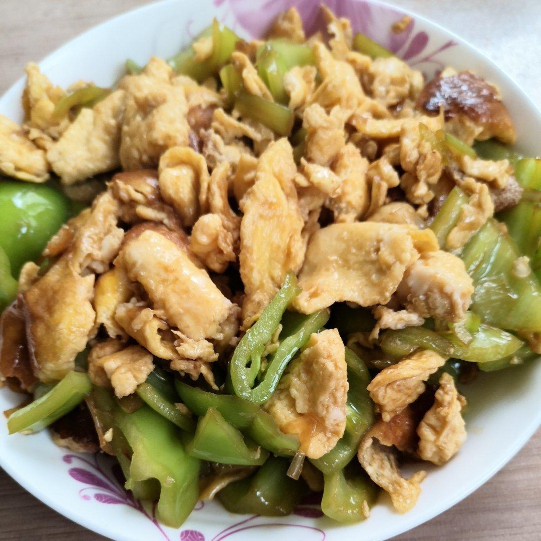 快手菜1:青椒炒鸡蛋