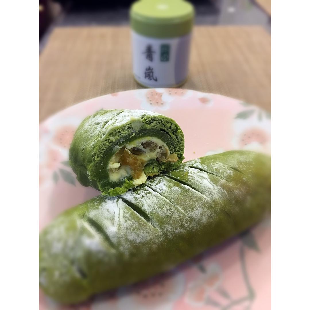 抹茶蜜豆乳酪软欧