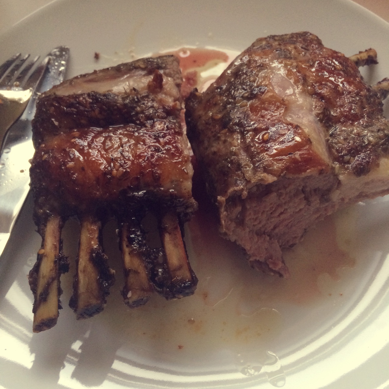 迷迭香烤小羊排