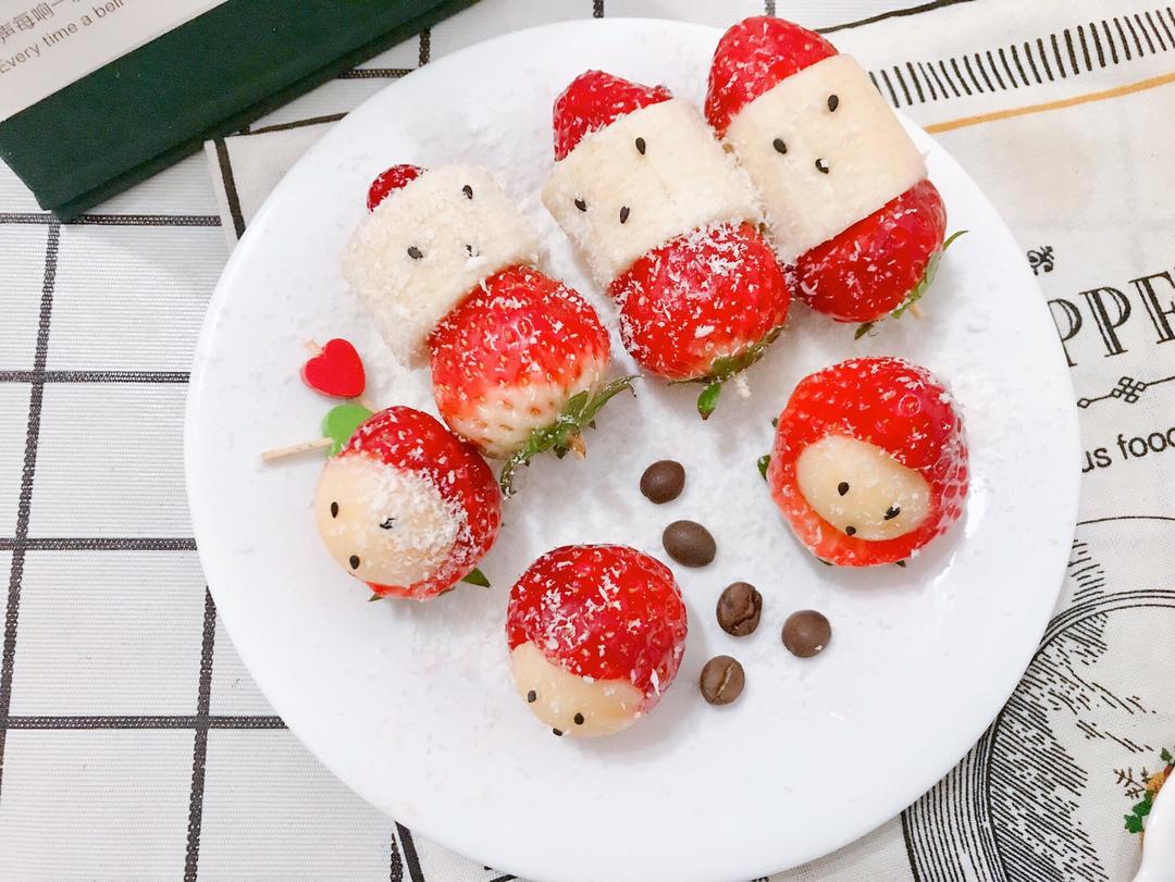 🎅🏻『圣诞必备水果餐』圣诞小老人的做法