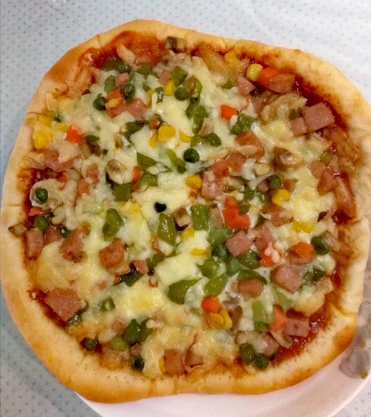 自制厚底披萨面饼