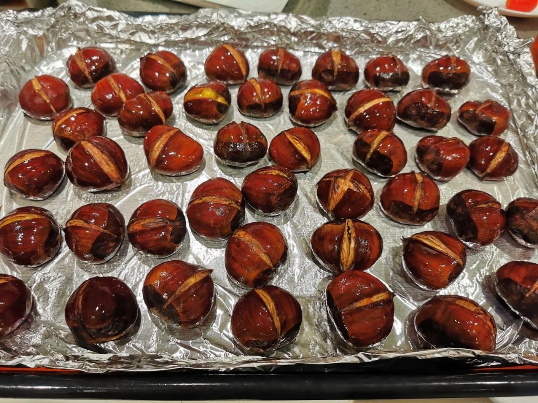 ‼️香甜软糯‼️轻松好剥㊙️烤箱版糖炒栗子