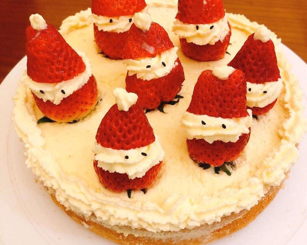 圣诞雪人草莓蛋糕🎂
